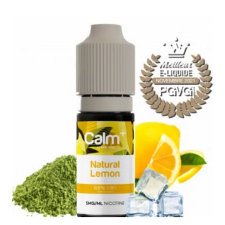E-lichid CBD și nicotină Natural Lemon 5mg/ml