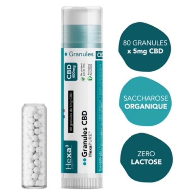 Granule CBD Vegan 80 x 5mg HexaPURE