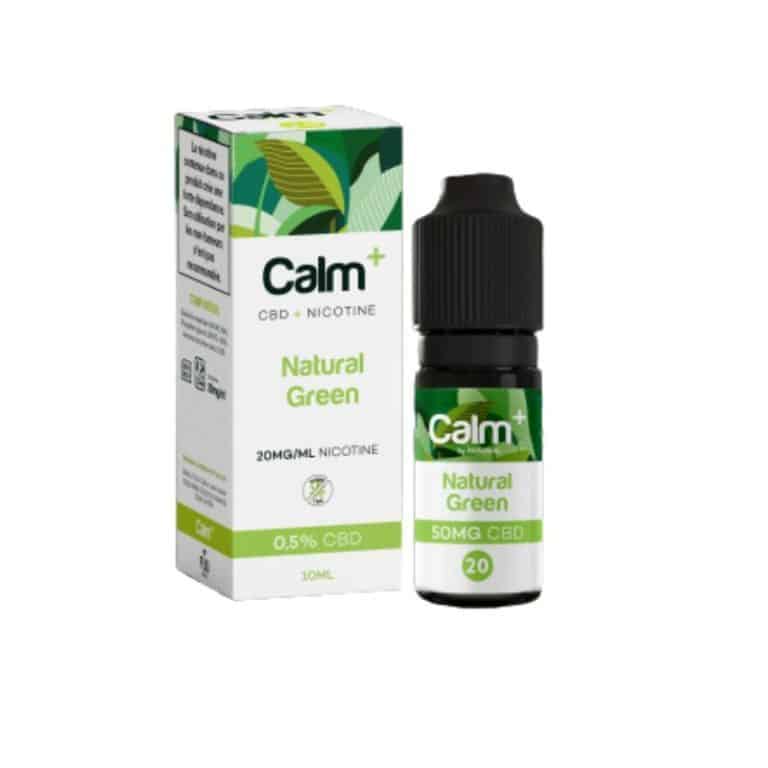 E-lichid CBD nicotina Natural Green 20mg/ml Calm+